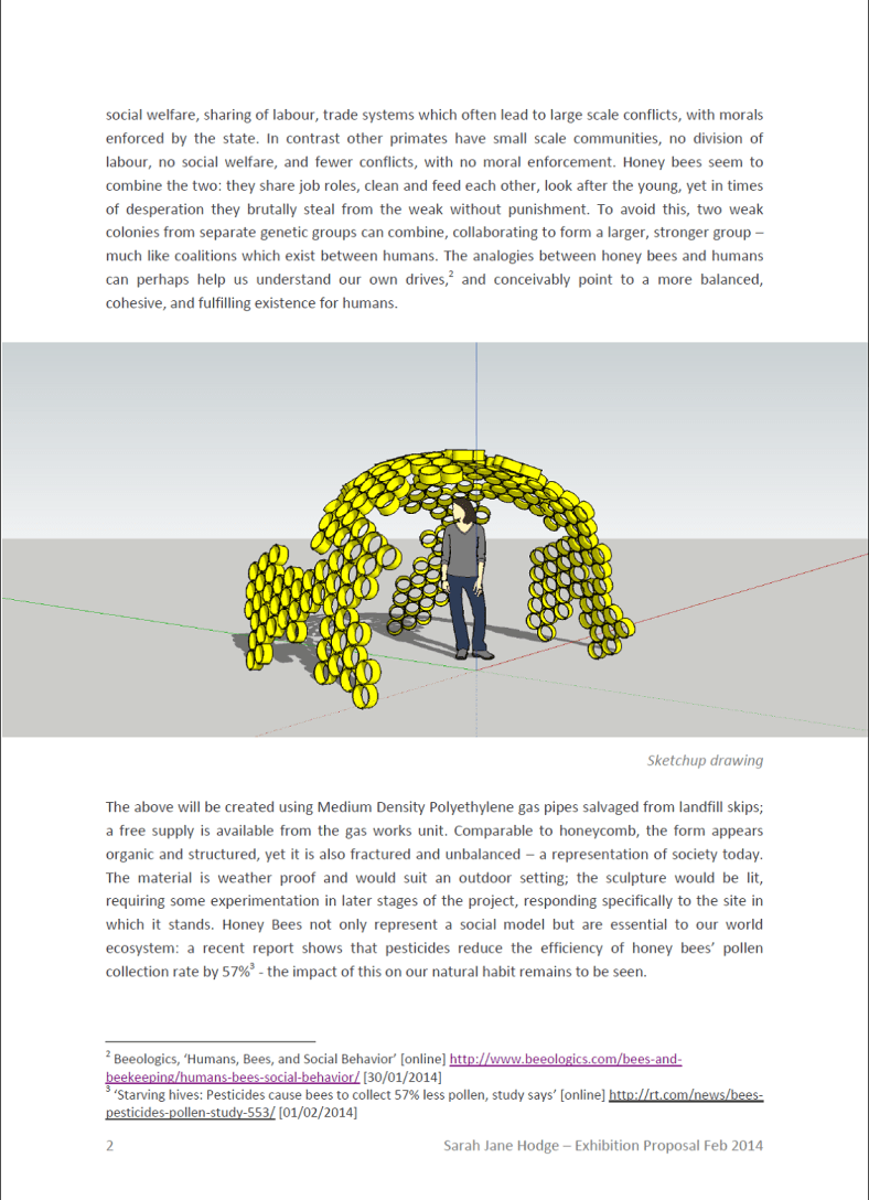 Fine Art Proposal For Honey Bee Project