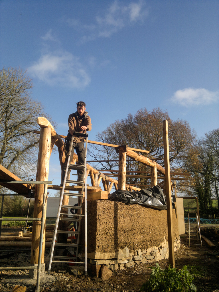 Timber frame land art sculpture
