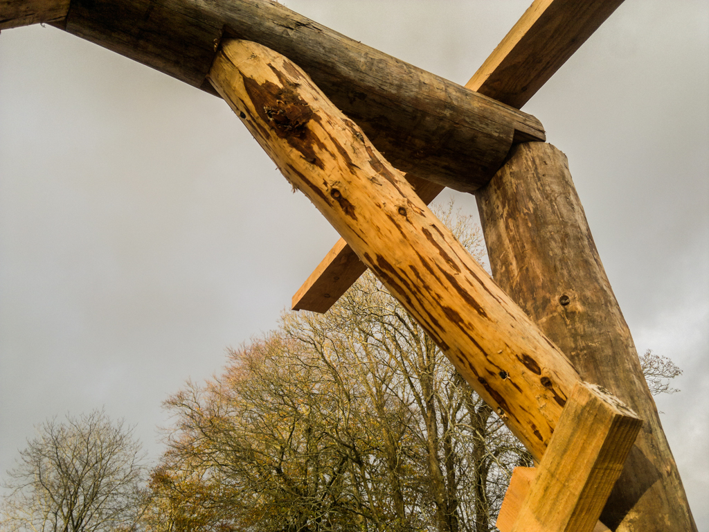 Brace detail on LandWorks land art sculpture