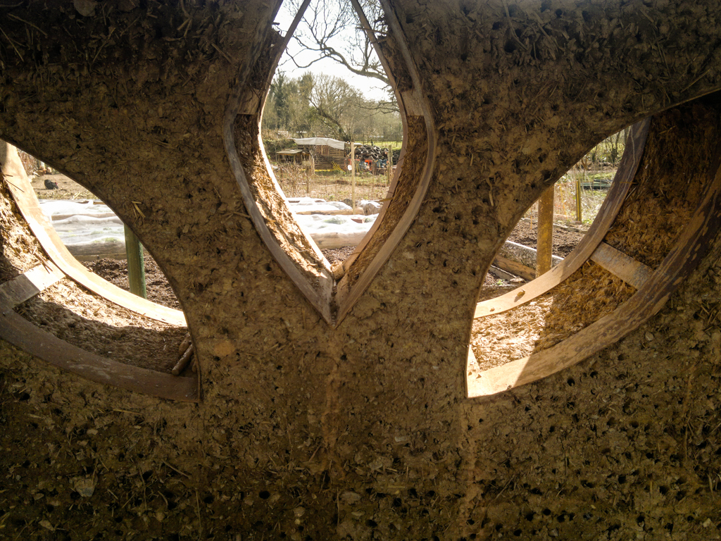 Steel windows designed and created with one of the LandWorks trainees.